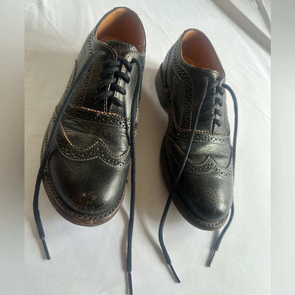 Classic Black Leather Bed Stu Shoes